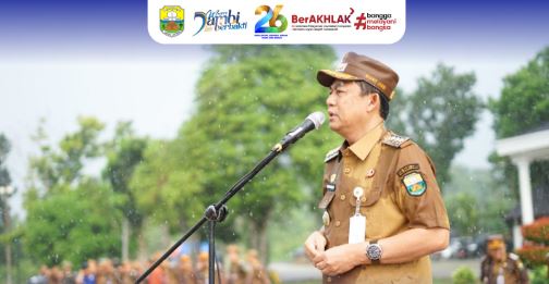 Pemkab Muaro Jambi Gelar Apel Gabungan dan Halalbihalal Pasca Idul Fitri 1447 H